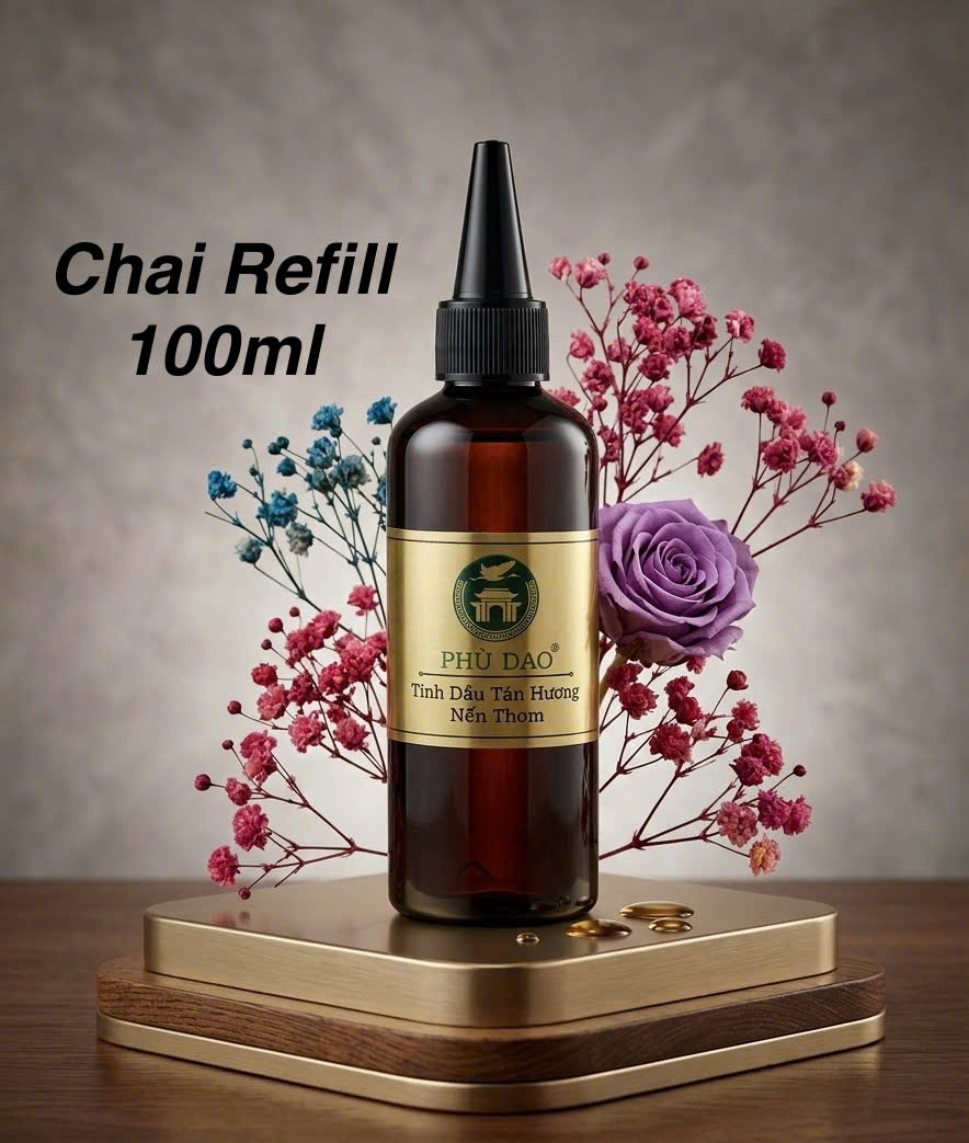 Chai refill tinh dầu hồng ngọc 100ml Phù Dao